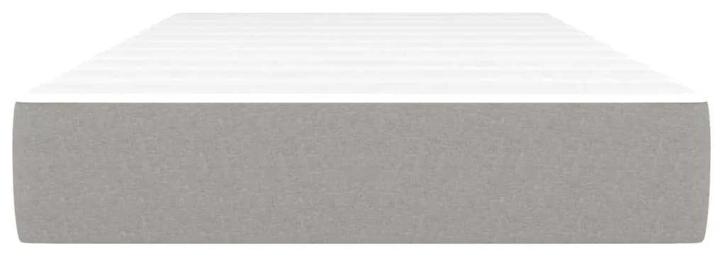 Materasso a Molle Insacchettate Grigio Chiaro 100x200x20 cm