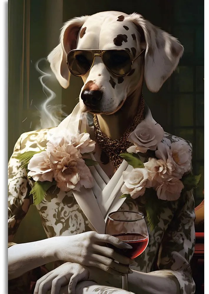Stampa su tela – Gangster animale femmina dalmata