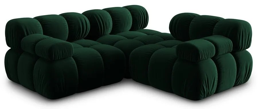 Divano in velluto verde 282 cm Bellis - Micadoni Home