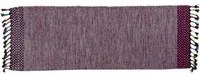 Tappeto moderno Dallas, stile kilim, 100% cotone, rosa, 240x60cm