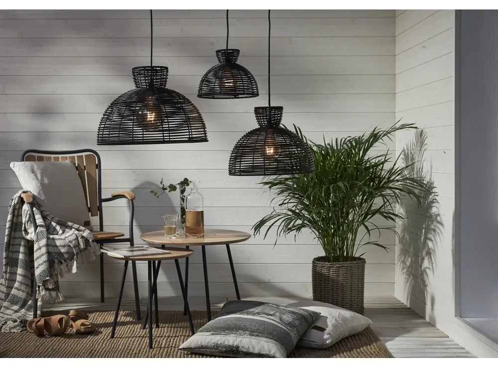 Paralume nero da esterno per plafoniera , ø 26 cm Runde - Star Trading