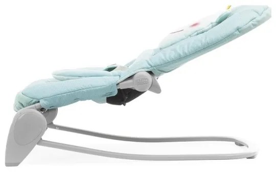 Chicco - Sdraietta vibrante per bambini con melodia BALLOON Froggy 2xAA + 1xLR20 blu