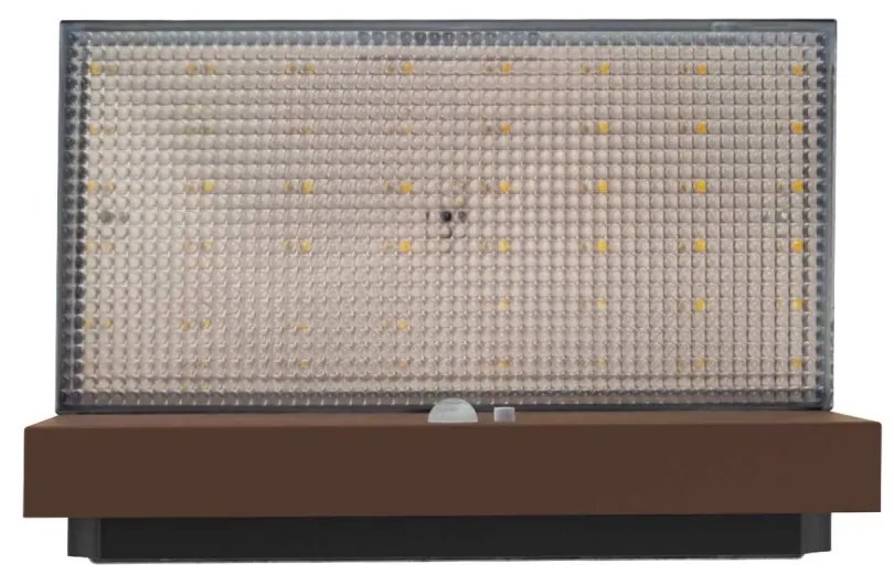 Applique LED Solare Minimal Corten con Sensore di Movimento Colore Bianco Naturale 4.000K