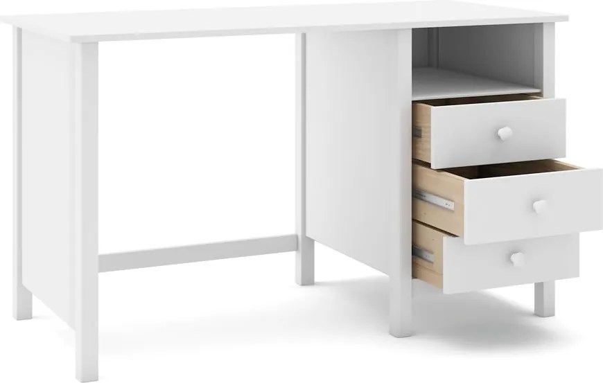 Scrivania per bambini in legno di pino 54x120 cm Max - Marckeric