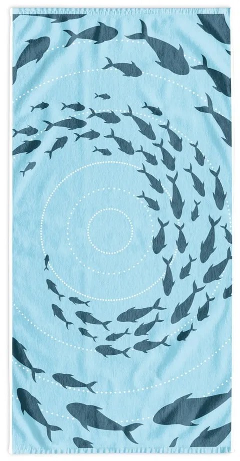 Telo mare blu 90x180 cm Shoal - DecoKing