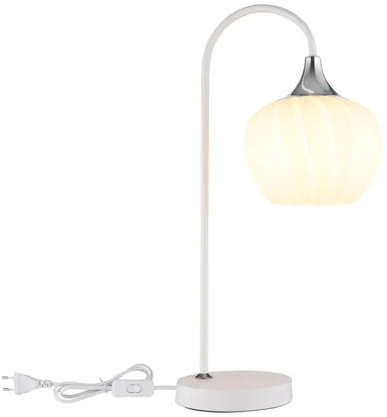 Globo 15548TW - Lampada da tavolo MAXY 1xE27/40W/230V bianco