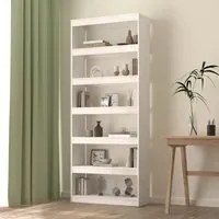 Libreria/Divisorio Bianco 80x30x199,5 cm in Massello di Pino cod mxl 15092