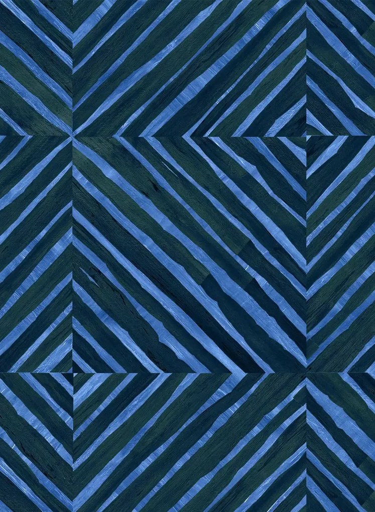 Coordonne Tapete Kaleido Bamboo - Indigo