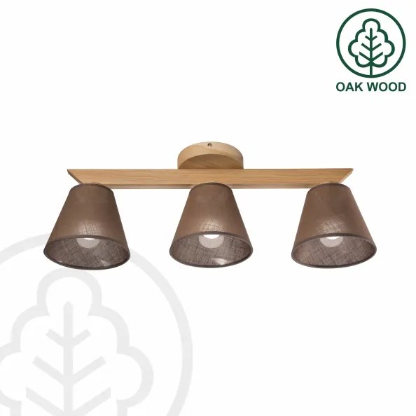 Brilagi - LED Lampadario a plafone ANTHONY 3xE14/40W/230V quercia/marrone