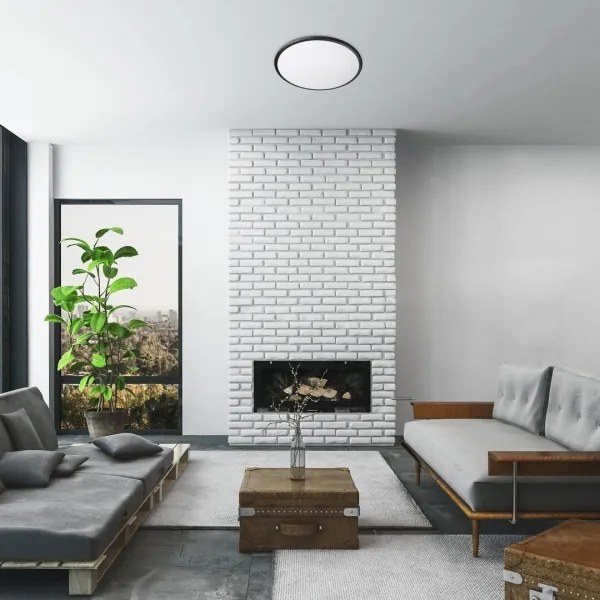 Rabalux 71130 - Plafoniera LED ENGON 45W 230V 3000K nero 48 cm