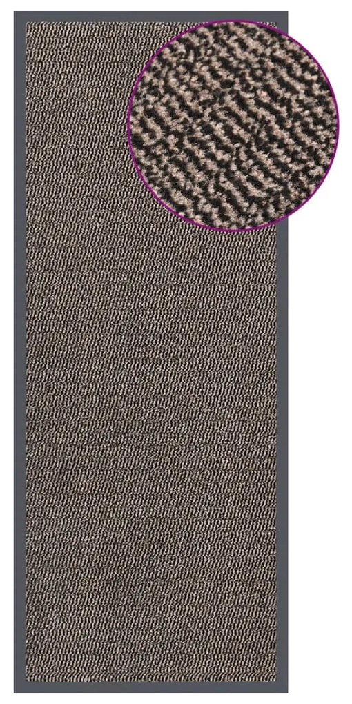 Zerbino Trapuntato 60x150 Cm Marrone Scuro /