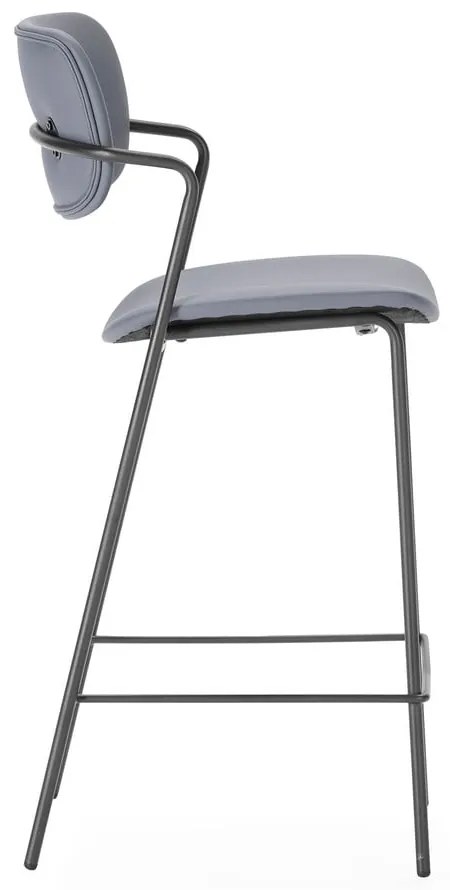 Set di sgabelli da bar grigio scuro 2 pz (altezza seduta 68 cm) Maika - Marckeric