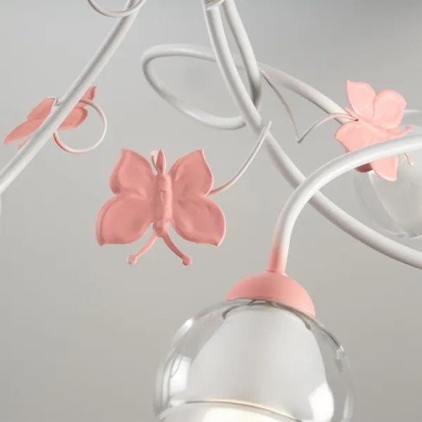ONLI - Lampadario per bambini BUTTERFLY  3xE14/6W/230V