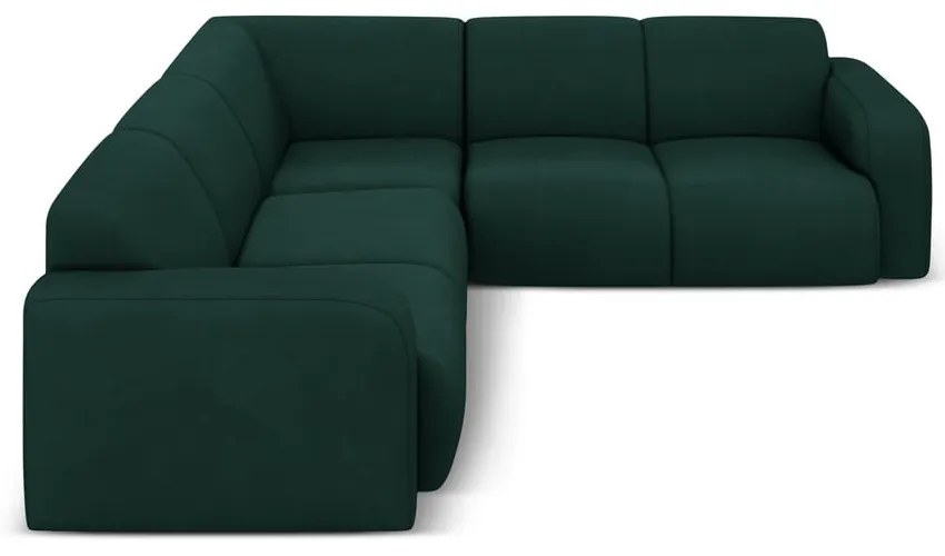 Divano angolare verde scuro (angolo variabile/ a L) Molino - Micadoni Home