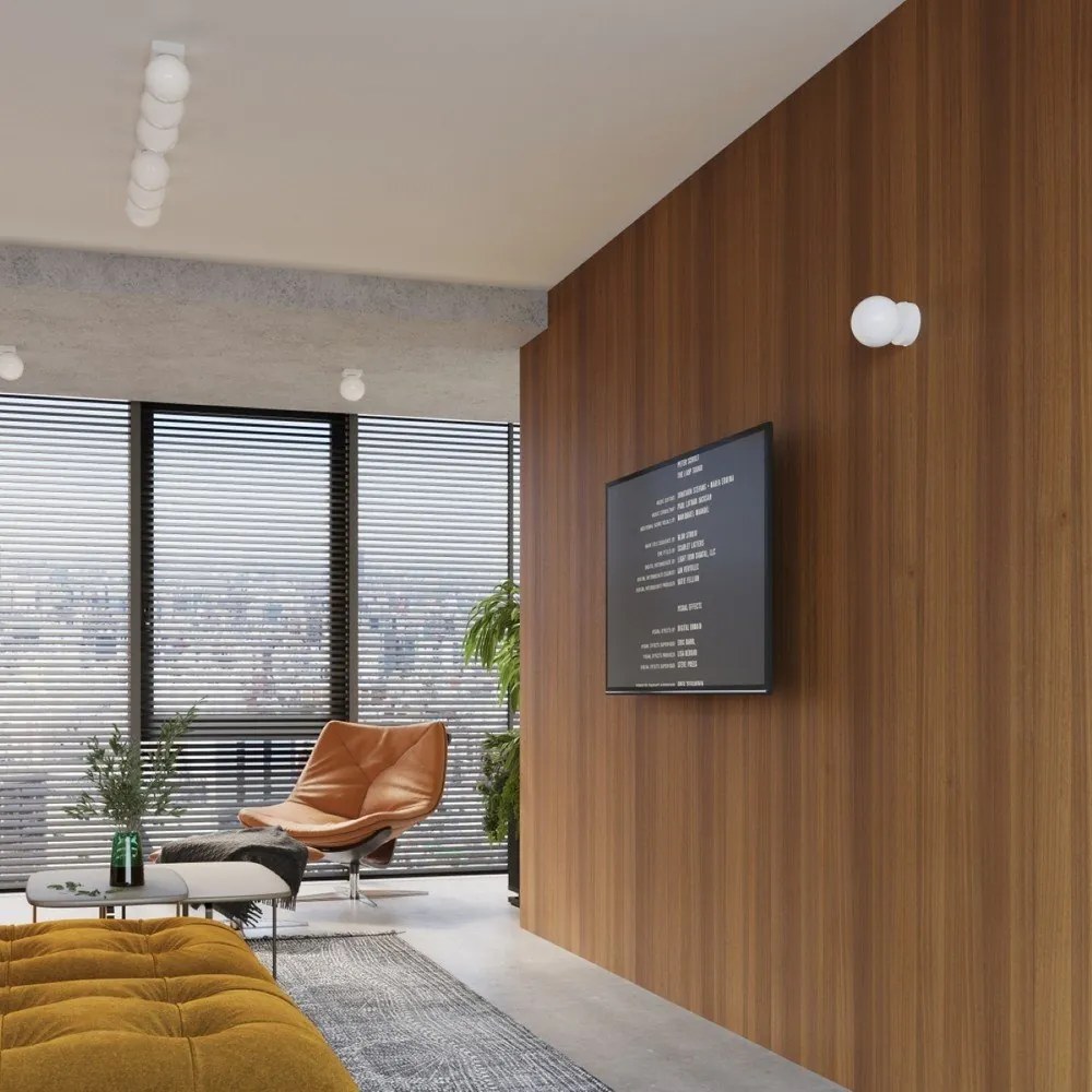 Lampada da parete bianca Blaze – Sollux