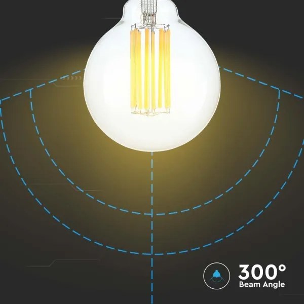 Lampadina LED FILAMENT G95 E27/6W/230V 3000K