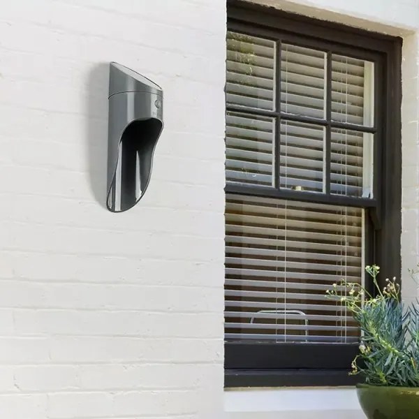 Applique a LED solare con sensore PALESA LED/1W/3,7V IP65 1800 mAh grigio