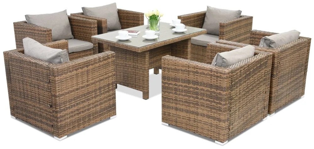 Mobili da giardino in rattan Roma Premium 6 Garden Point marrone