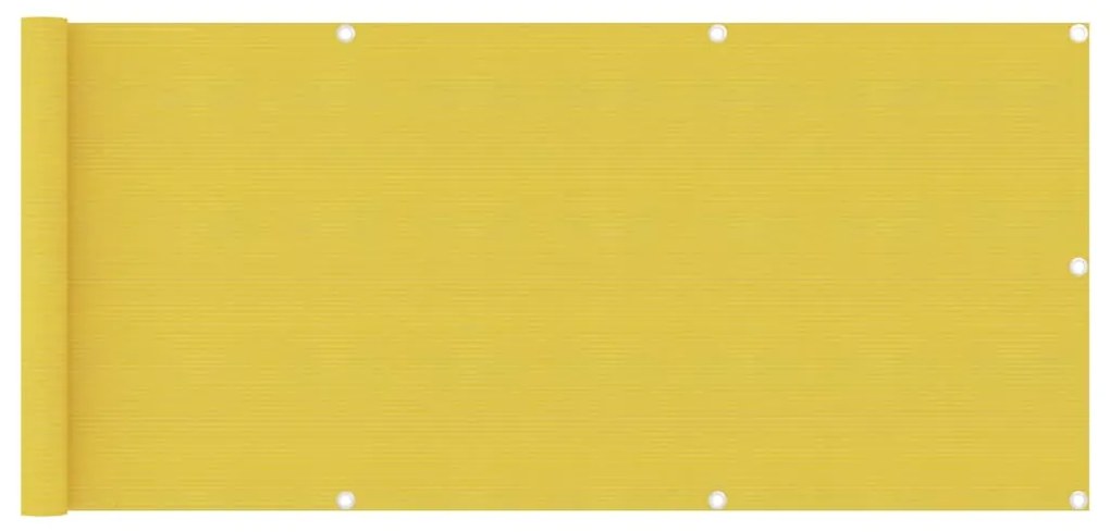 Paravento Da Balcone Giallo 75x300 Cm İn Hdpe /