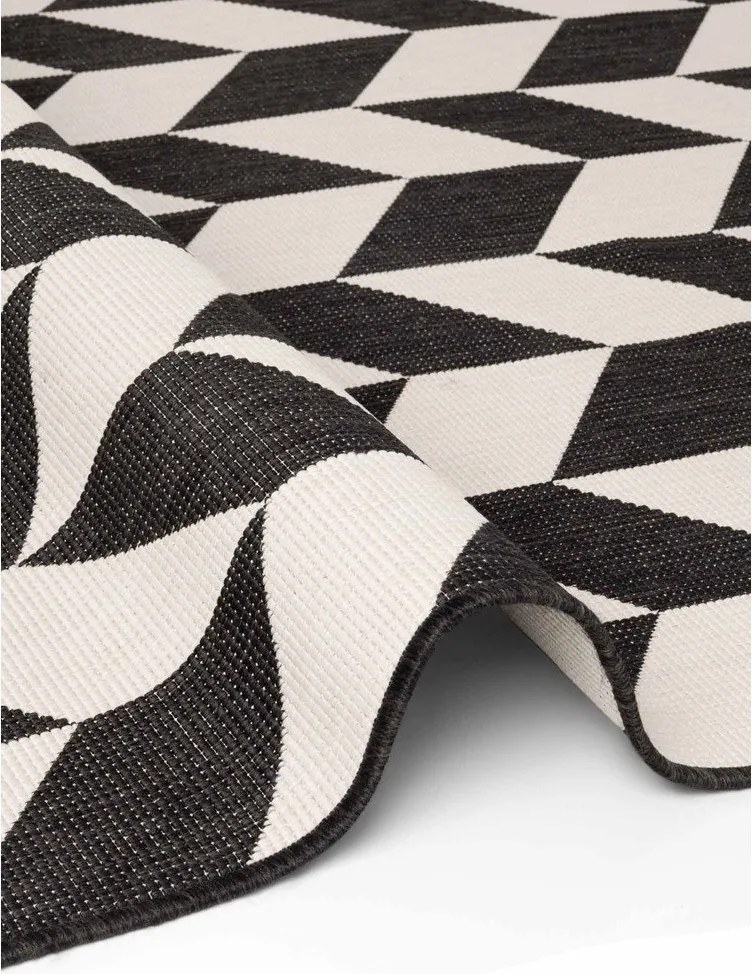 Tappeto da interno/esterno nero/color crema 160x230 cm Haringey Terrick – Ted Baker