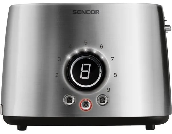Sencor - Tostapane a due fessure con funzione griglia 1000W/230V argento