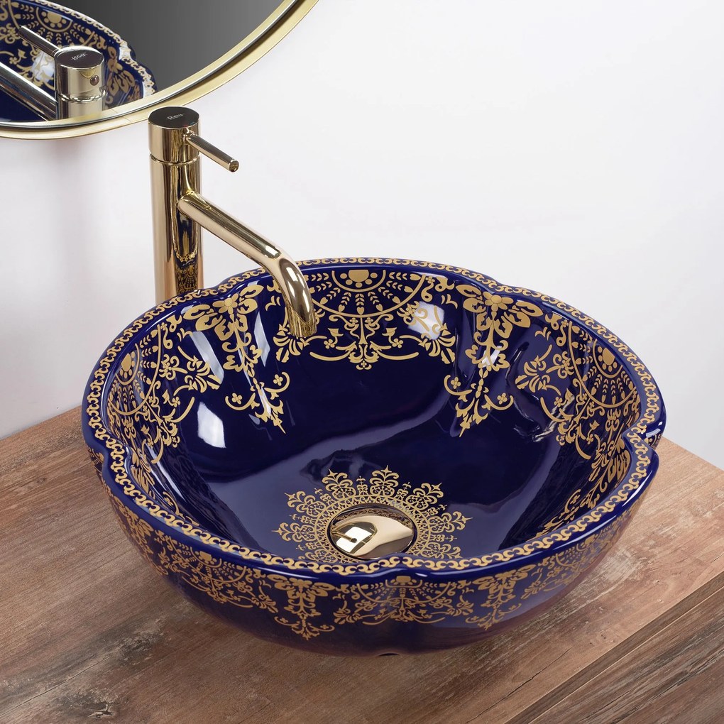 Lavabo da appoggio Marina Blue