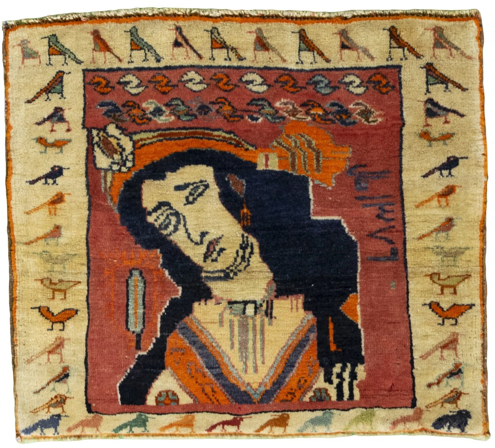 Gabbeh Tappeto persiano 60x50 Rosso (Iran) Annodato A Mano