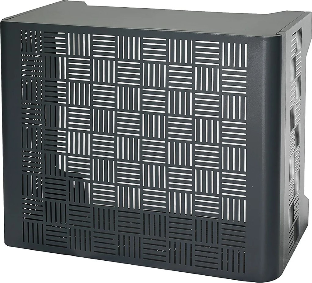 Copri Condizionatore da Esterno Large 105x65x95 cm in Acciaio Zincato Antracite...