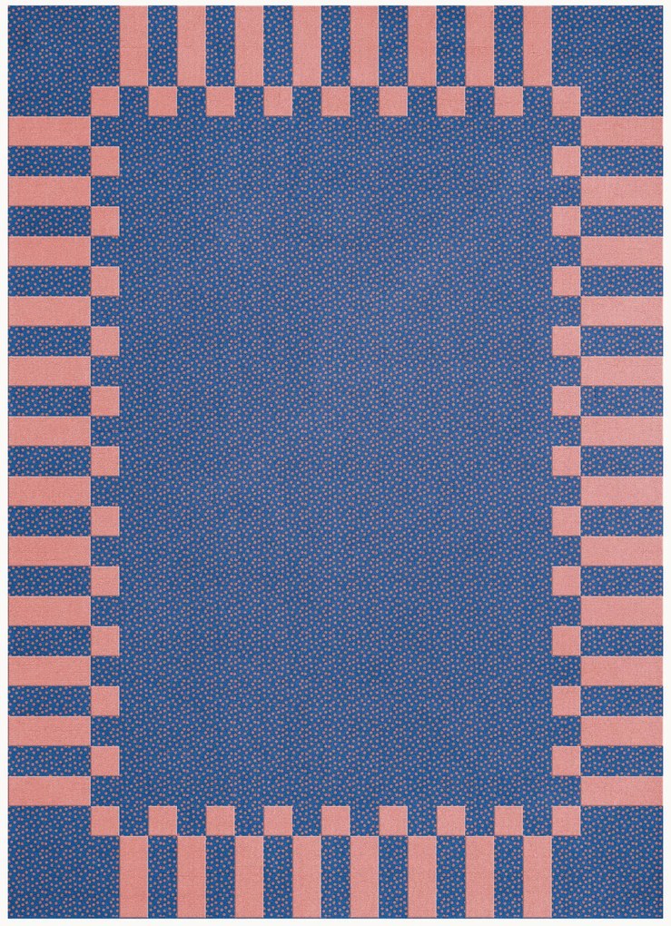 Tappeto in lana a pelo lungo tessuto a mano Tekla Frame