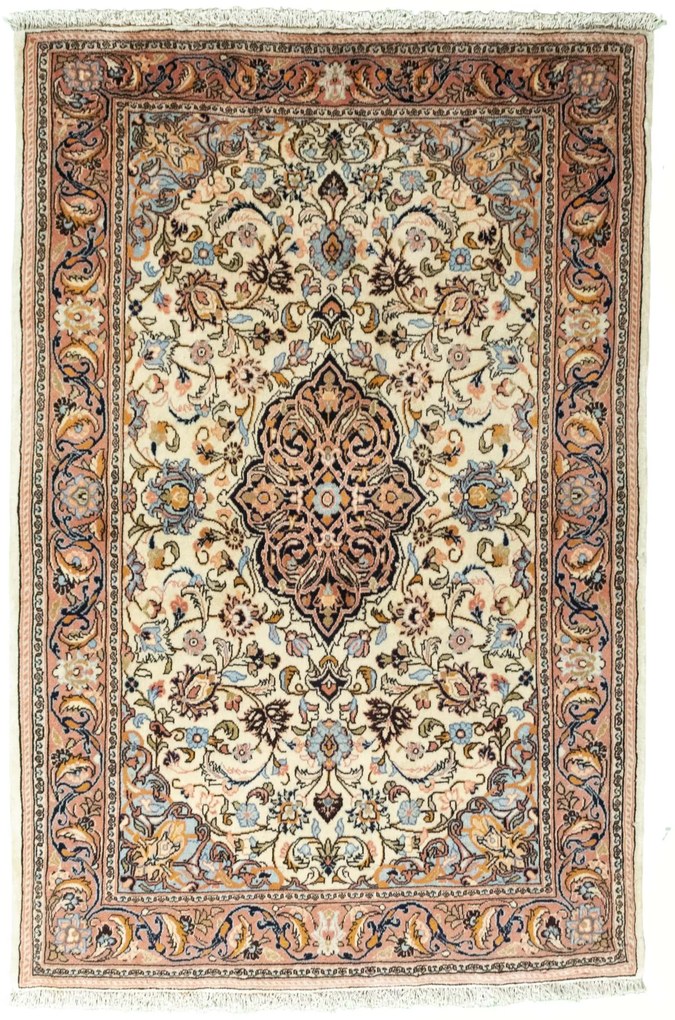 Bidjar Tappeto 110x170 Beige (Iran) Annodato A Mano