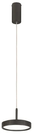 Lampada a sospensione NINA D19 cm in metallo verniciato Nero 1 Luce Led