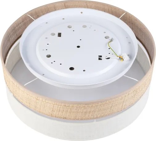 Plafoniera LED SIRJA BOHO LED/36W/230V Ø 45 cm beige/crema