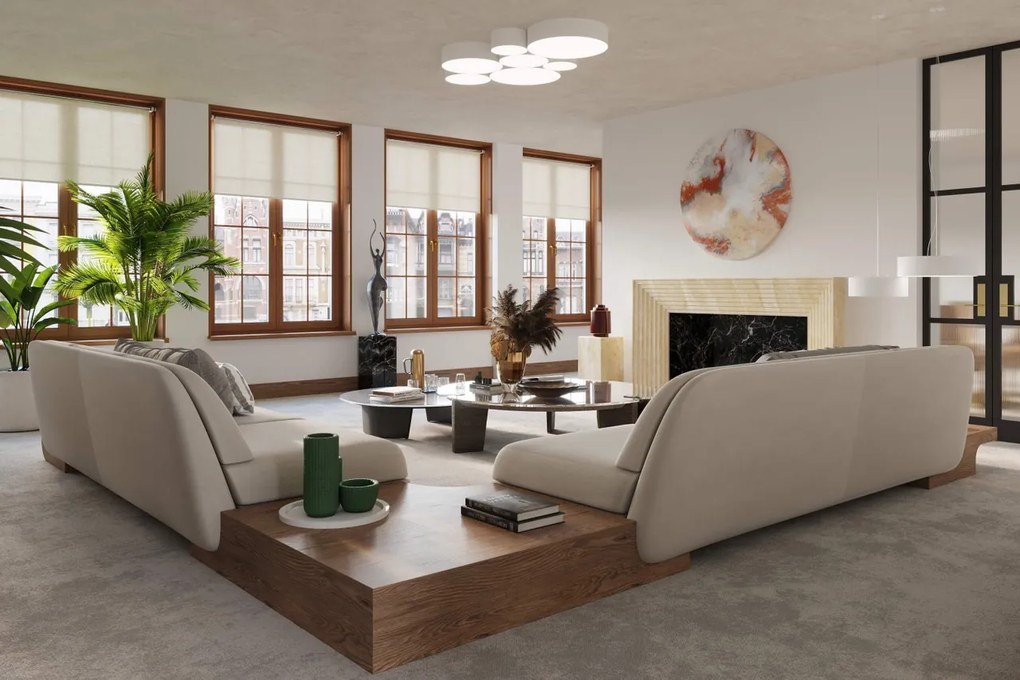 Plafoniera Tonda in PVC da Soffitto 3xE27 ARENA 45 Bianca da interno