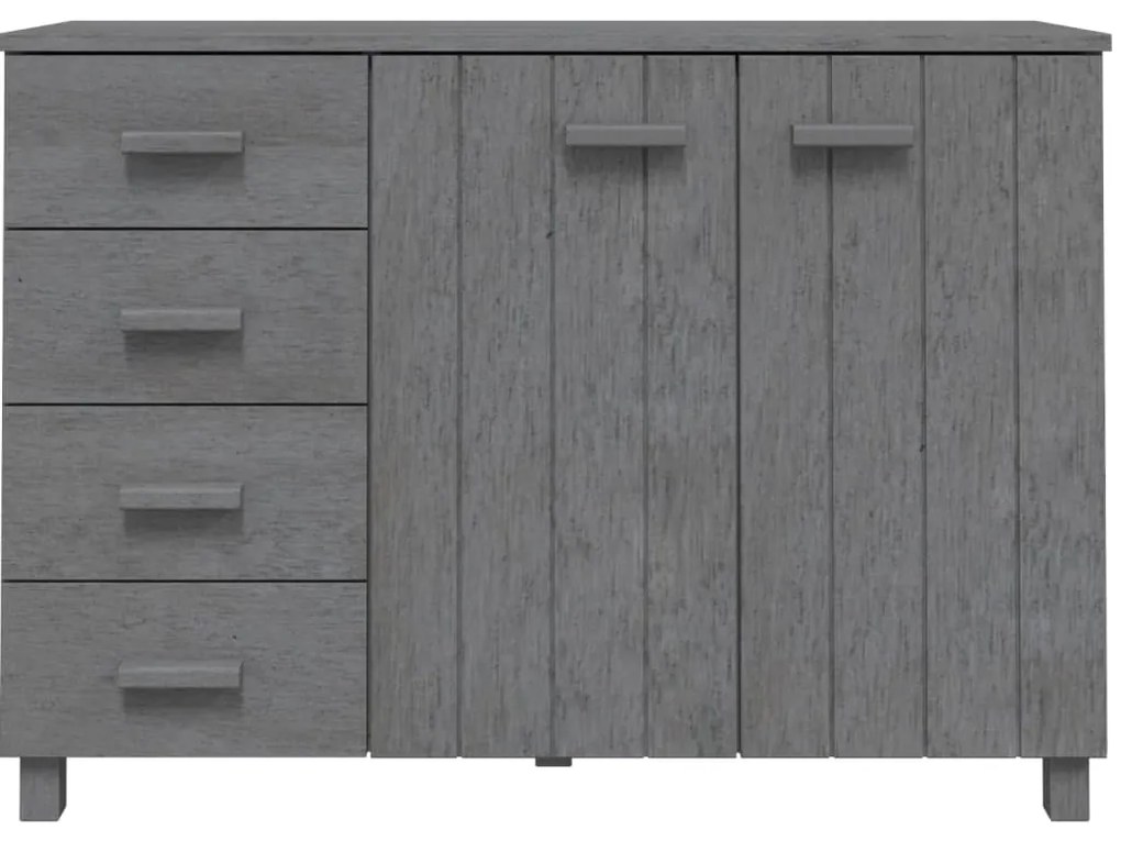 Credenza hamar grigio scuro 113x40x80 cm legno massello di pino