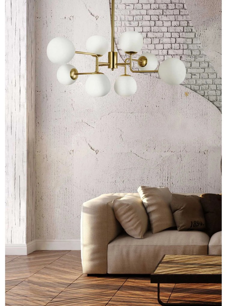 Maytoni Lampadario moderno con diffusori in vetro e struttura in metallo Erich - 40W