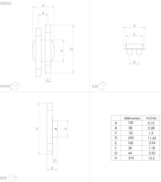 Eglo 390223 - Applique a LED ESTANTERIOS 4xLED/3,3W/230V 3000K