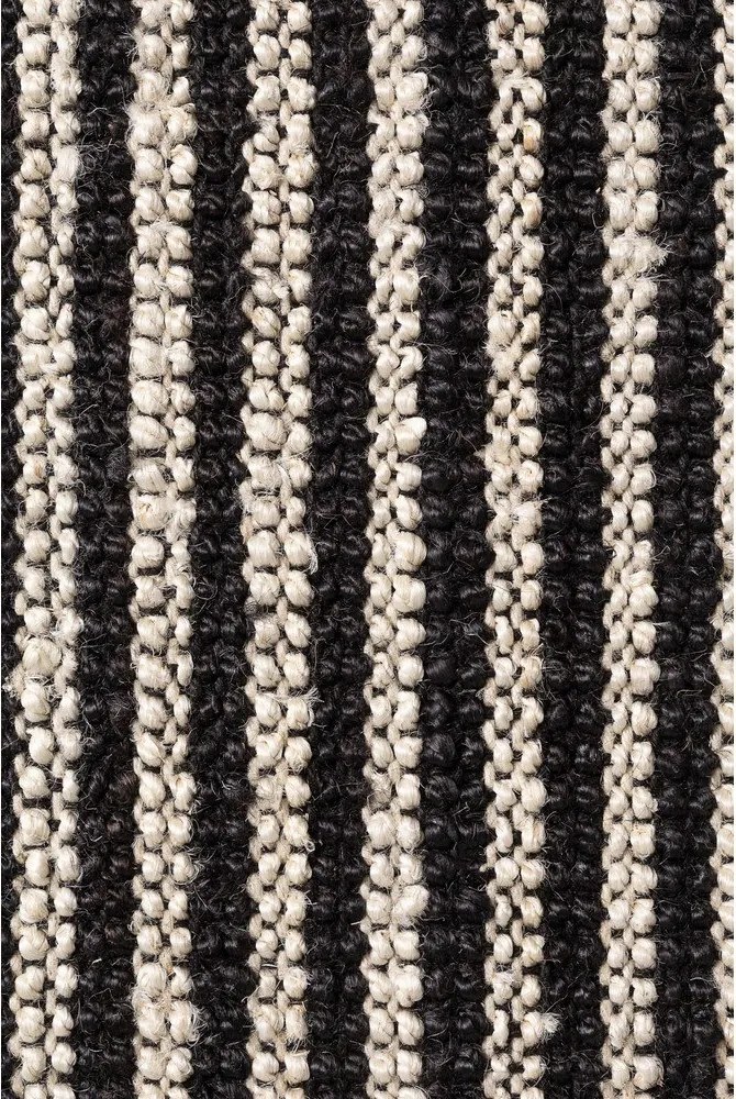 Tappeto in juta nero tessuto a mano 160x230 cm Harvest Ebony - Elle Decoration