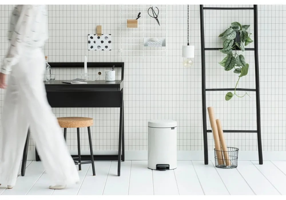Bidone in acciaio bianco 12 l NewIcon - Brabantia