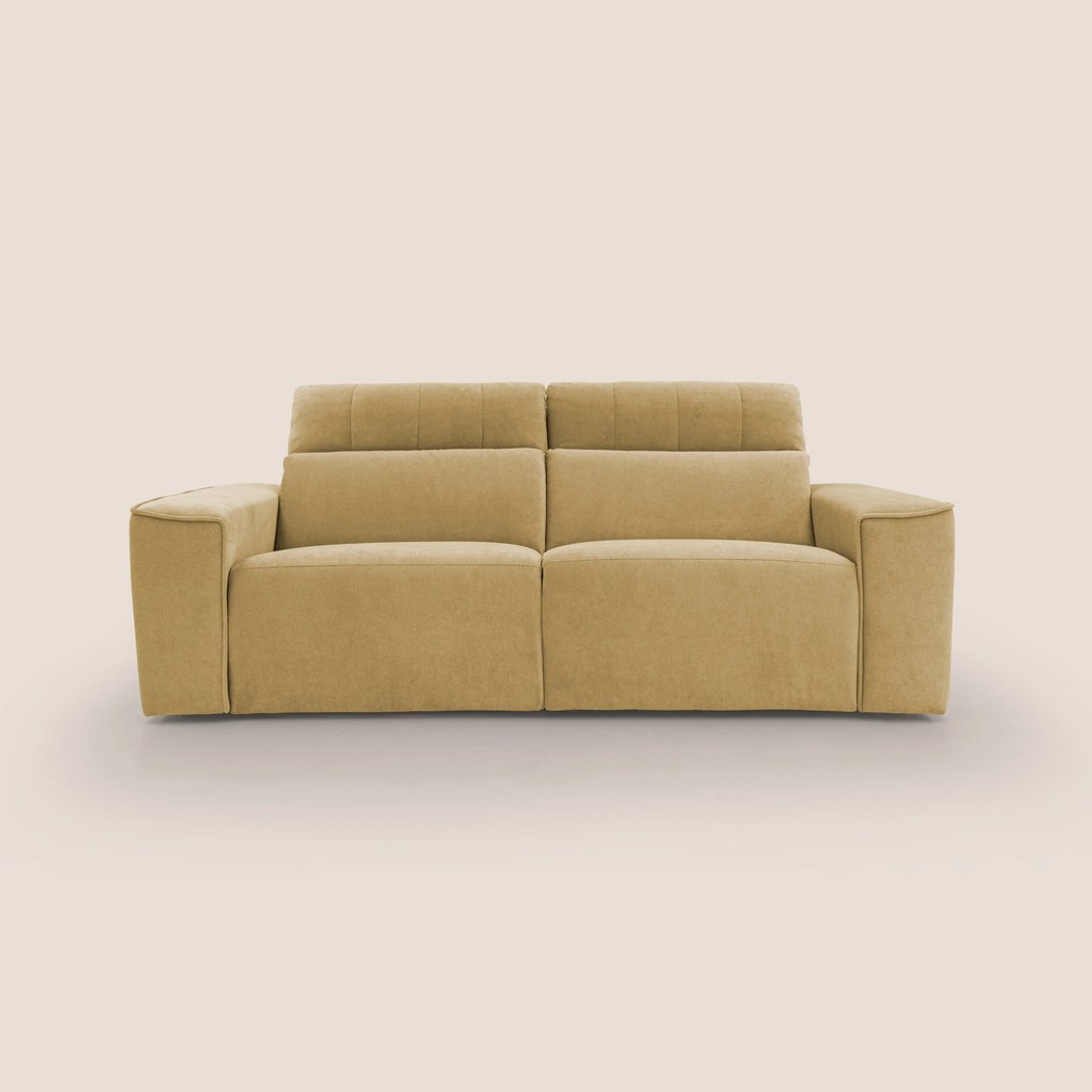 Clark Divano modulare con opzione relax elettrico in tessuto smacchiabile impermeabile T17