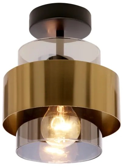 Lampadario a plafone SPIEGA 1xE27/60W/230V oro/nero