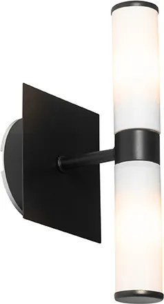 Lampada da parete smart per bagno nera IP44 2 luci incl. 2 Wifi G9 - Bath