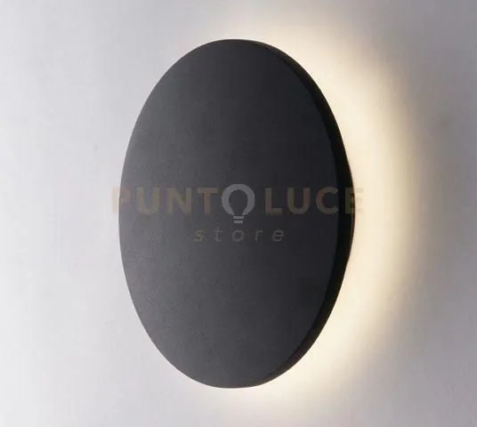 Applique led amon nero 6w 360lm 4000k ip54 13,5x4cm