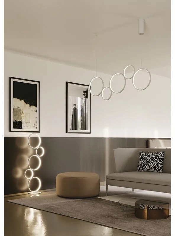 Lampada da terra LED Fredy PT5  bianco con 3 temperature di colore 4080 lumen LUCE AMBIENTE DESIGN