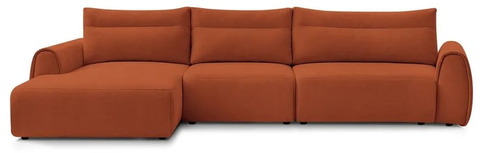 Divano angolare arancione Aden – Bobochic Paris