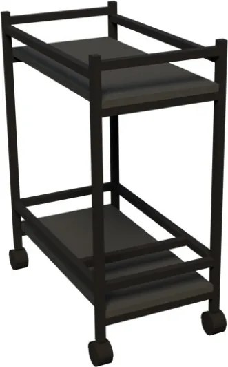 Carrello Portavivande Stile Industrial 60x34x76 Will Antracite