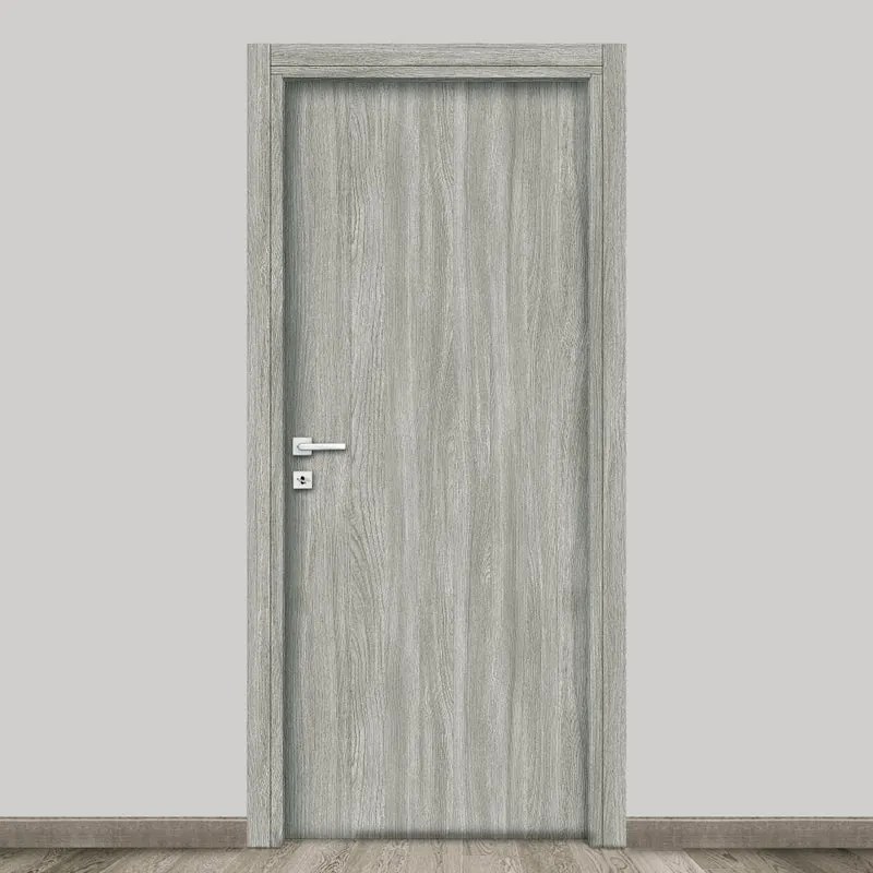 Porta battente Braque olmo grigio L 80 x H 210 cm reversibile