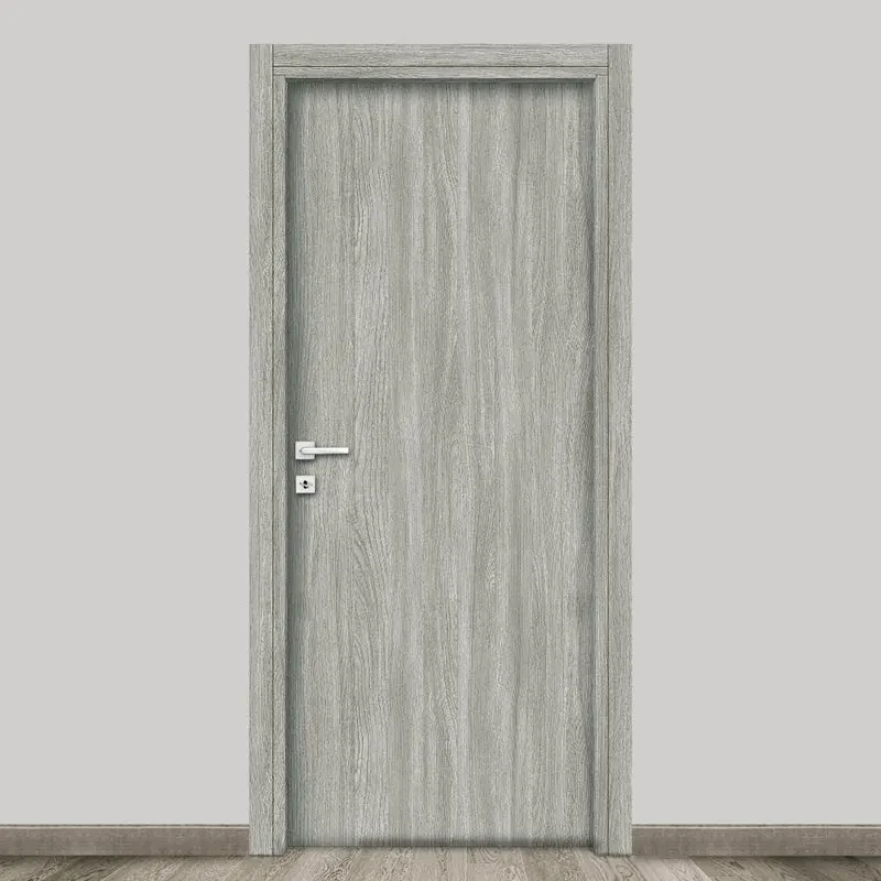 Porta battente Braque olmo grigio L 80 x H 210 cm reversibile