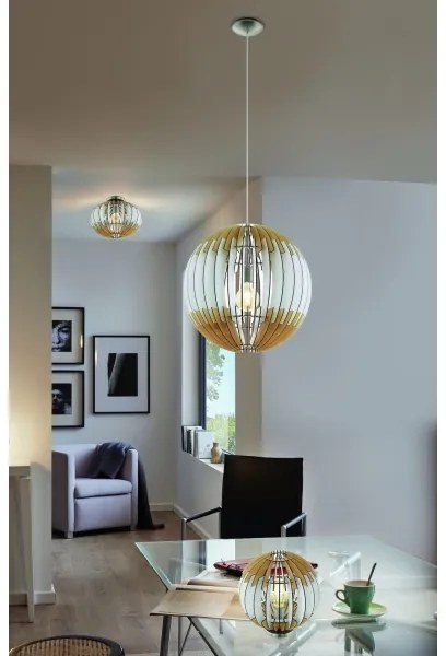 Eglo 32846 - Lampadario su filo OLMERO 1xE27/60W/230V