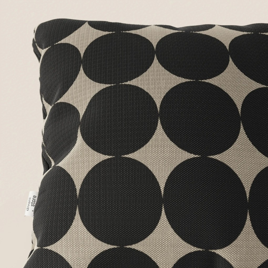 Dot cuscini geometrici disponibile in diversi colori in tessuto Idrorepellente tortora