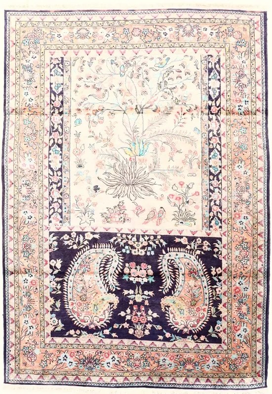 Ghom Tappeto 120 x 180 (Iran) Annodato A Mano